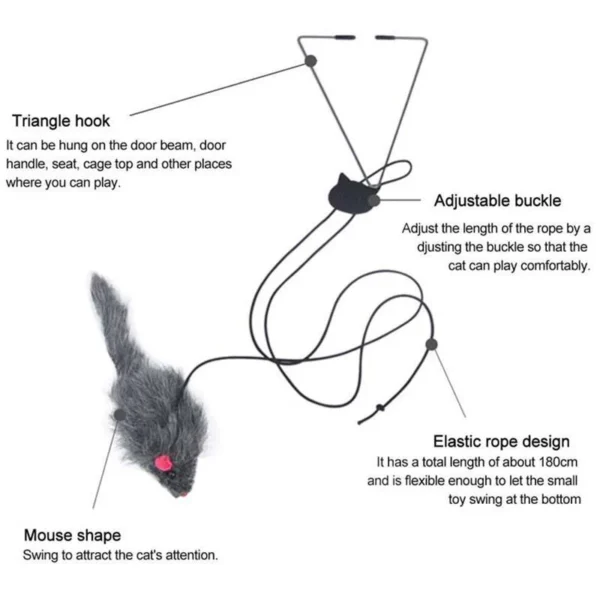 Hanging Cat Scratch Mouse - Image 3